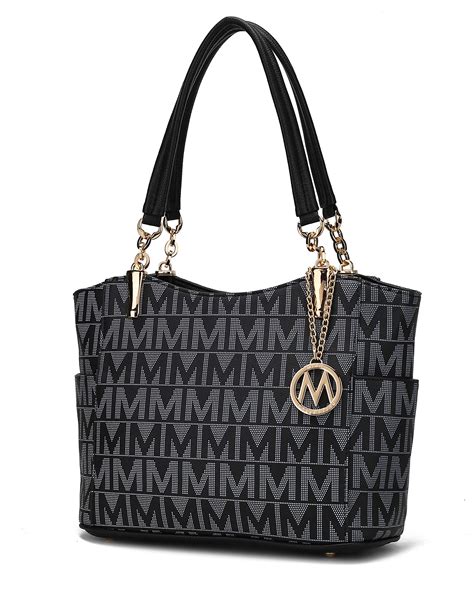 Mia K Collection Shoulder Handbag for Women: Vegan Leather 